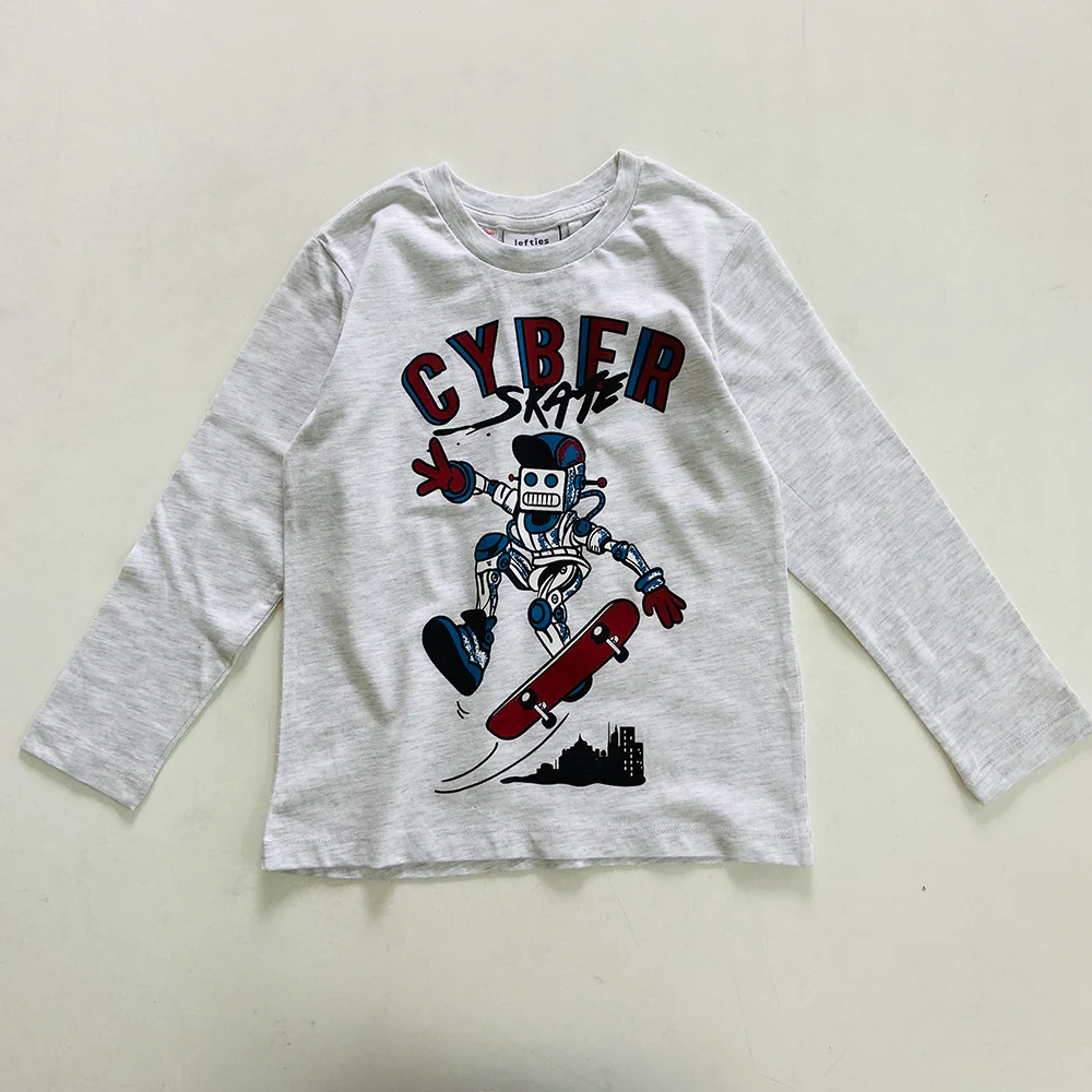 Boys Round Neck Cotton Full Sleeve T-shirt - Image 12