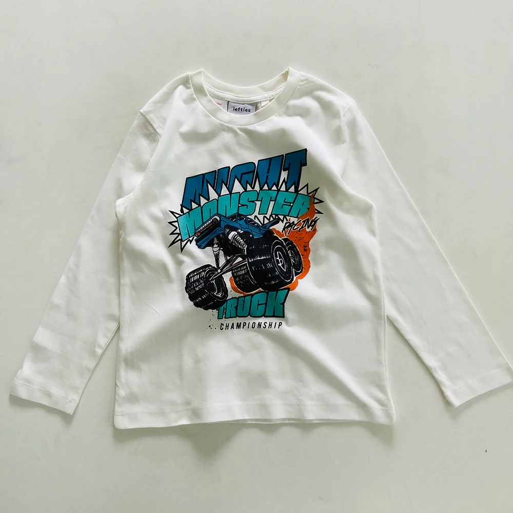 Boys Round Neck Cotton Full Sleeve T-shirt - Image 14