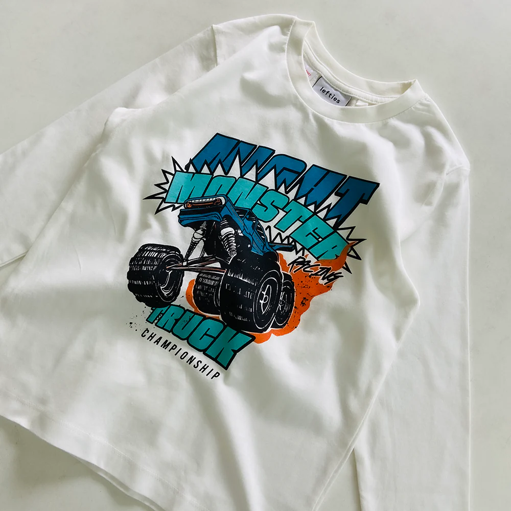 Boys Round Neck Cotton Full Sleeve T-shirt - Image 3