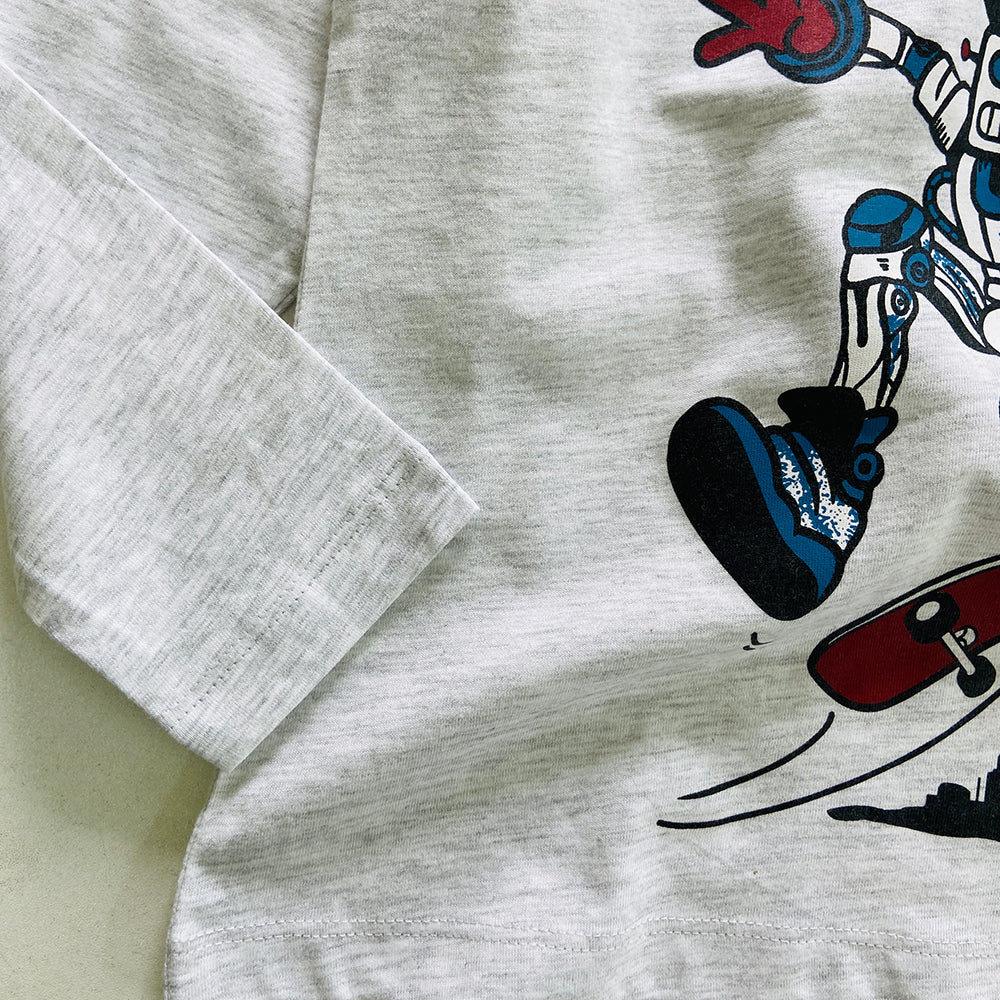 Boys Round Neck Cotton Full Sleeve T-shirt - Image 5