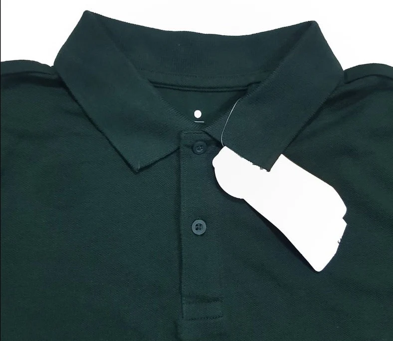 Boys Short Sleeve Basic Solid Organic Cotton Polo T-Shirt - Image 3