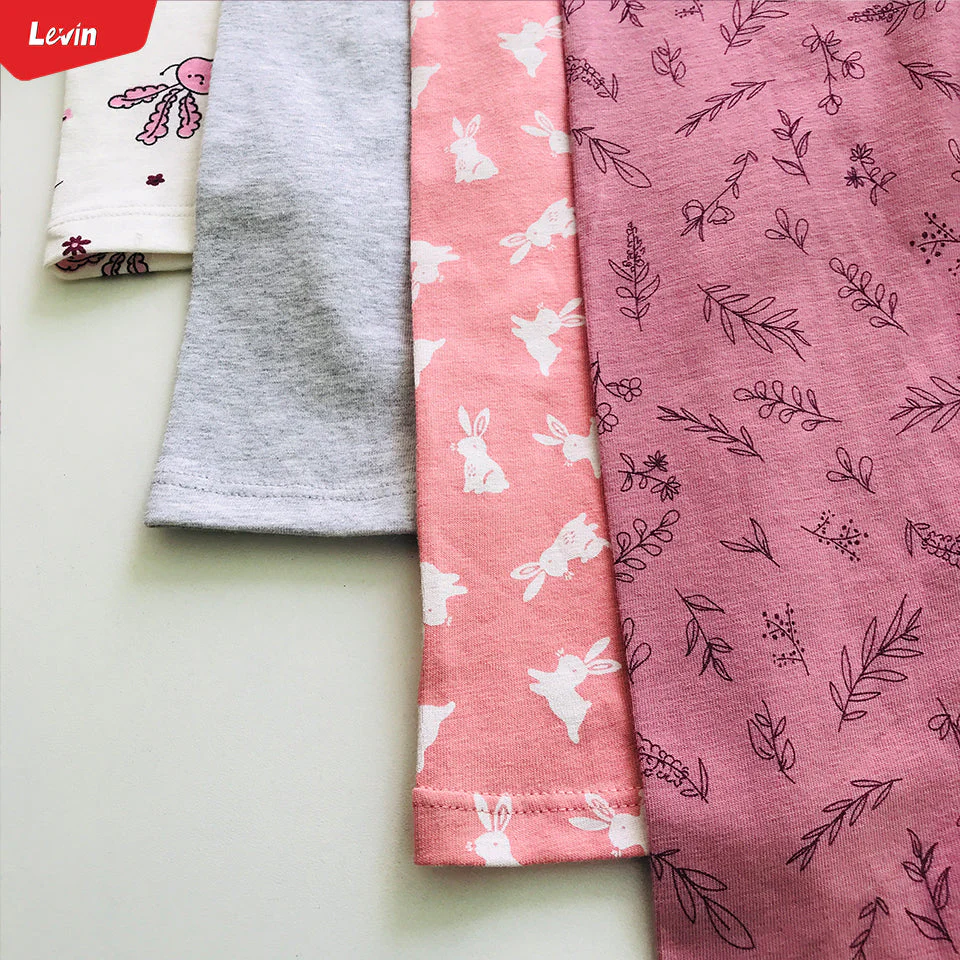 Pack of 5 Assorted Toddler Girls Cotton Stretch Printed Leggings - Image 13