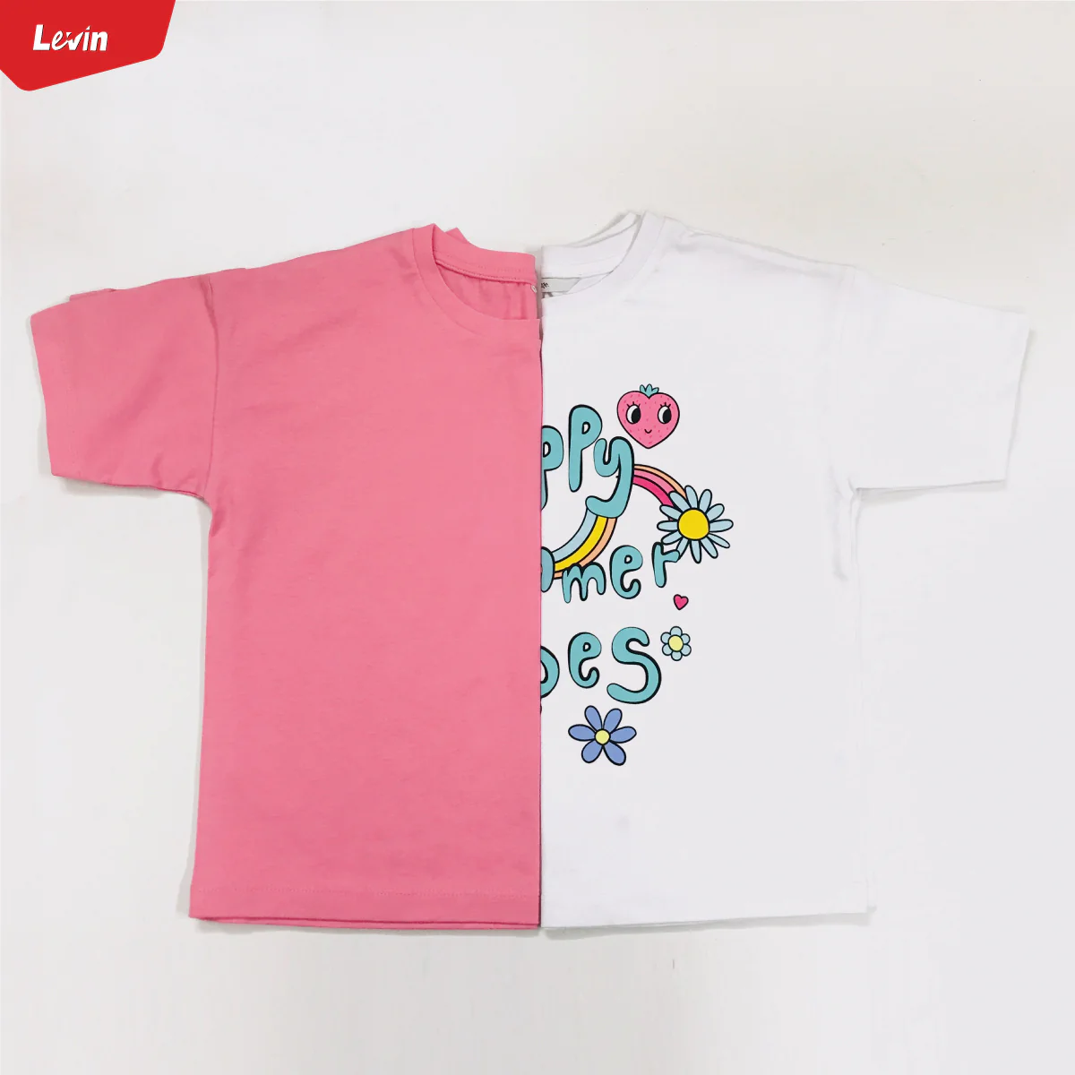 Girl’s Casual Cotton Short Sleeve Crew Neck Summer Friendly Printed T-shirt - Image 10