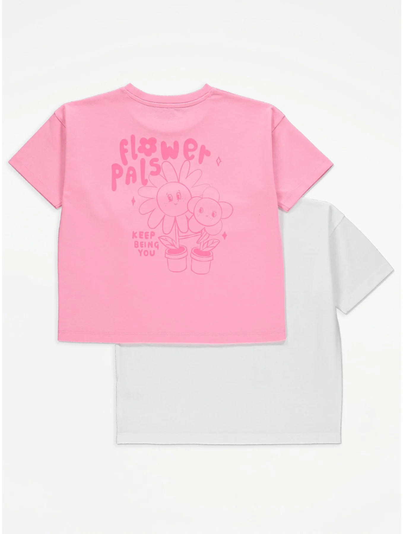 Girl’s Casual Cotton Short Sleeve Crew Neck Summer Friendly Printed T-shirt - Image 5