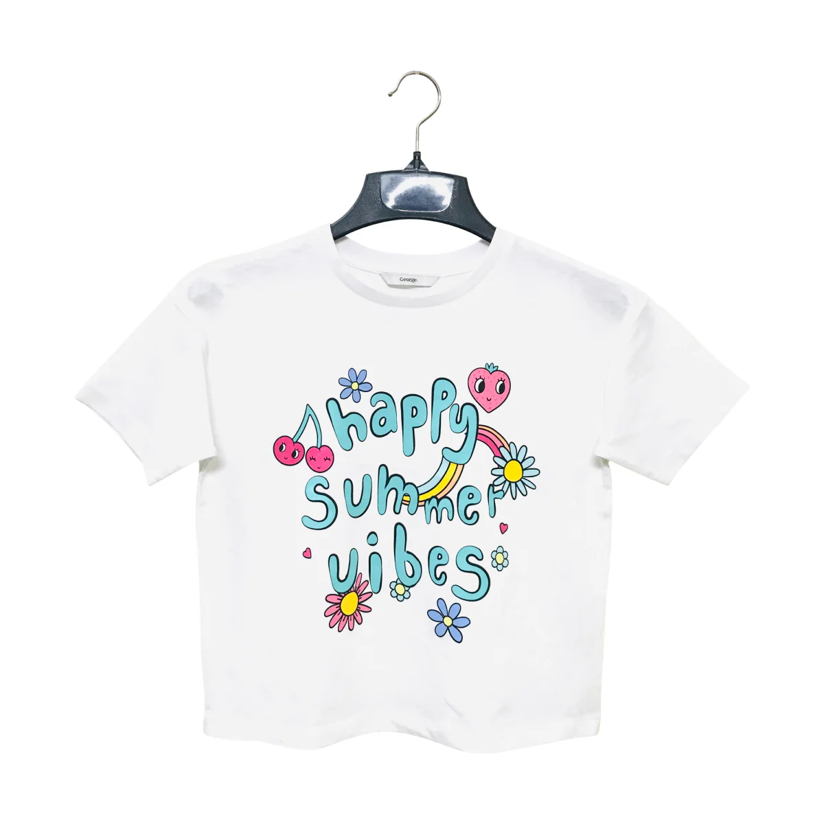 Girl’s Casual Cotton Short Sleeve Crew Neck Summer Friendly Printed T-shirt - Image 6