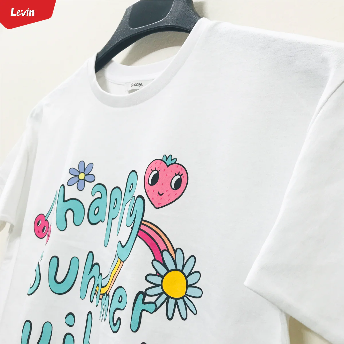 Girl’s Casual Cotton Short Sleeve Crew Neck Summer Friendly Printed T-shirt - Image 8