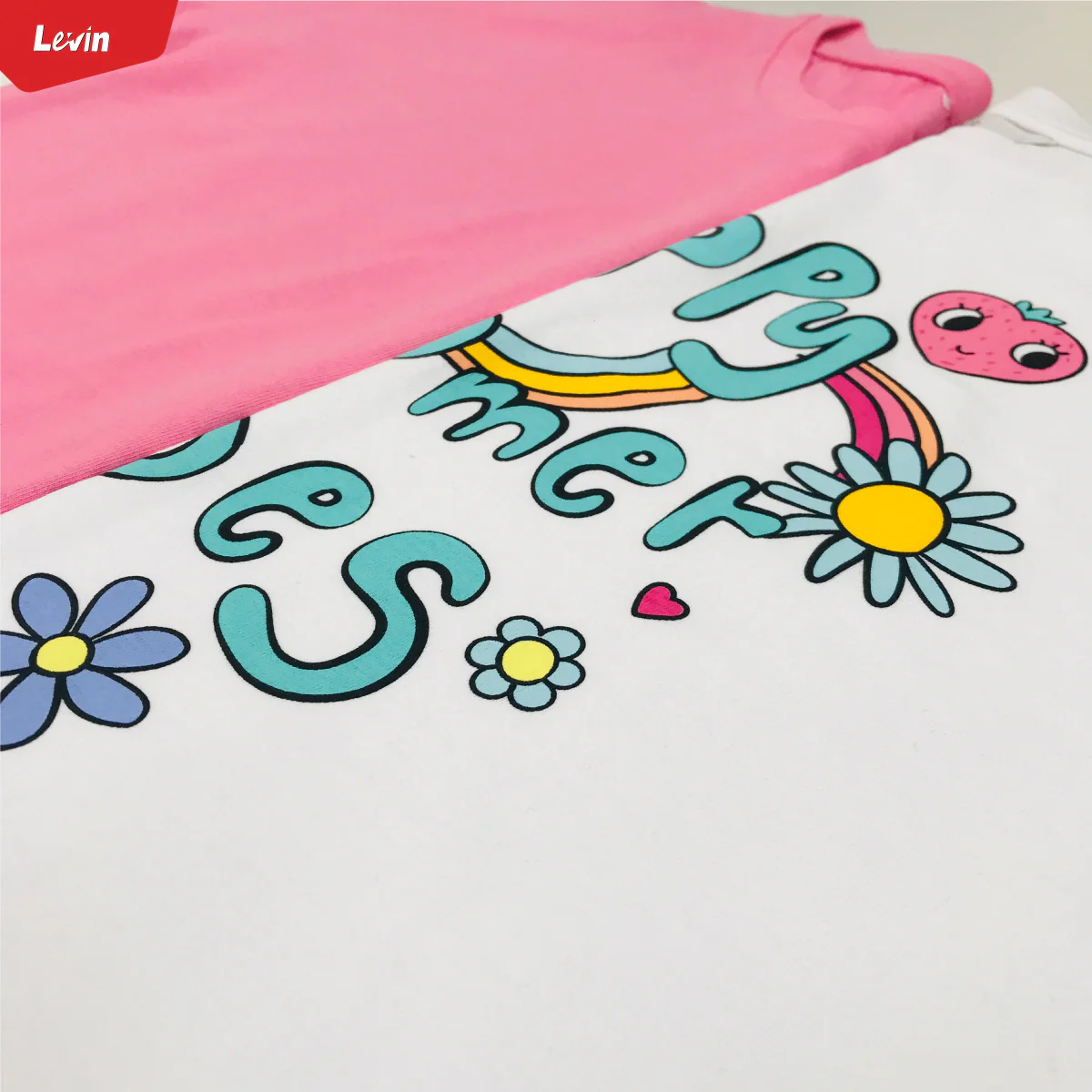 Girl’s Casual Cotton Short Sleeve Crew Neck Summer Friendly Printed T-shirt - Image 9