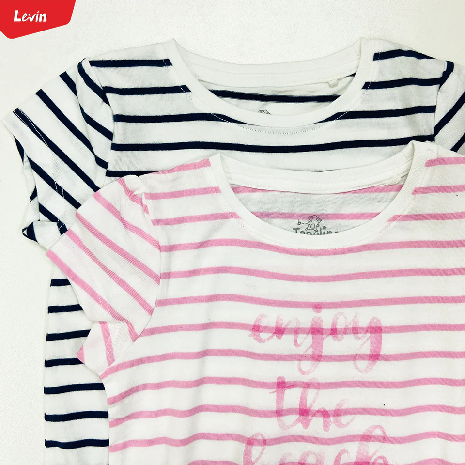 Girls Casual Short Sleeve Summer Ruffle Cotton T-shirt - Image 12