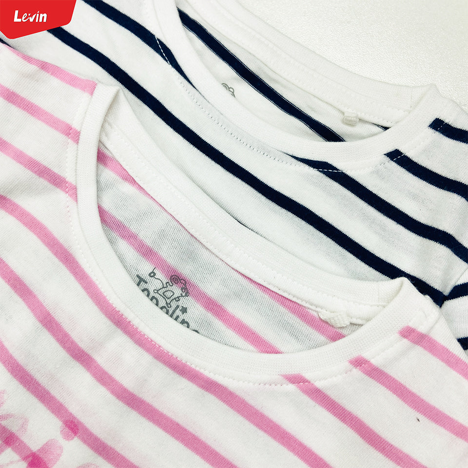 Girls Casual Short Sleeve Summer Ruffle Cotton T-shirt - Image 3