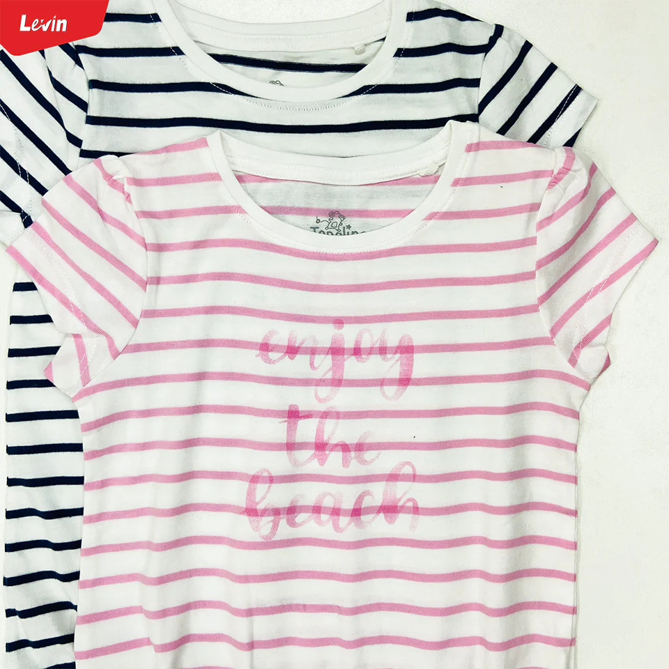 Girls Casual Short Sleeve Summer Ruffle Cotton T-shirt - Image 8