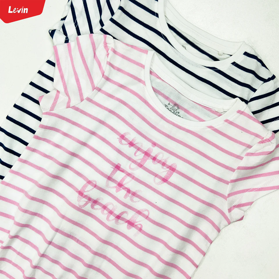 Girls Casual Short Sleeve Summer Ruffle Cotton T-shirt - Image 9
