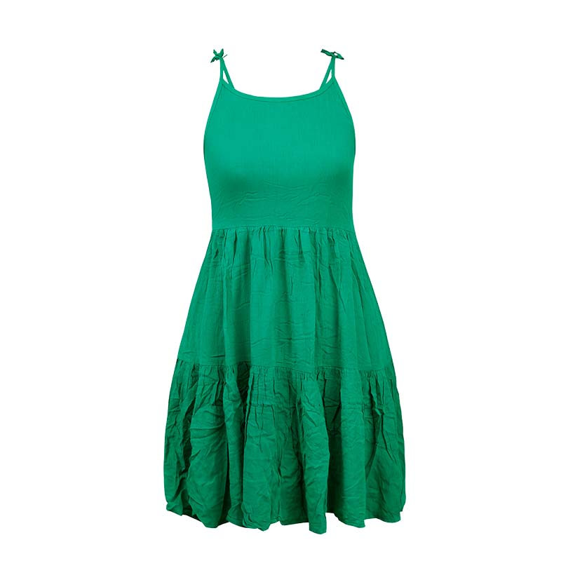Girl’s Summer Sleeveless High Waist Cami Dress - Image 3