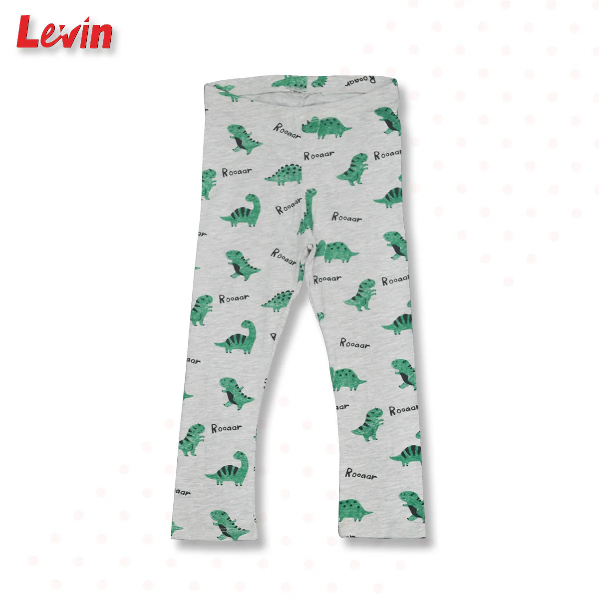 Girls Abstract Printed Elastic Waist Cotton Pajama Leggings - Image 3