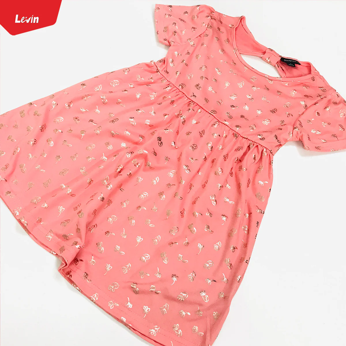 Girls Comfortable Printed Casual Short Sleeve Frock - Image 10