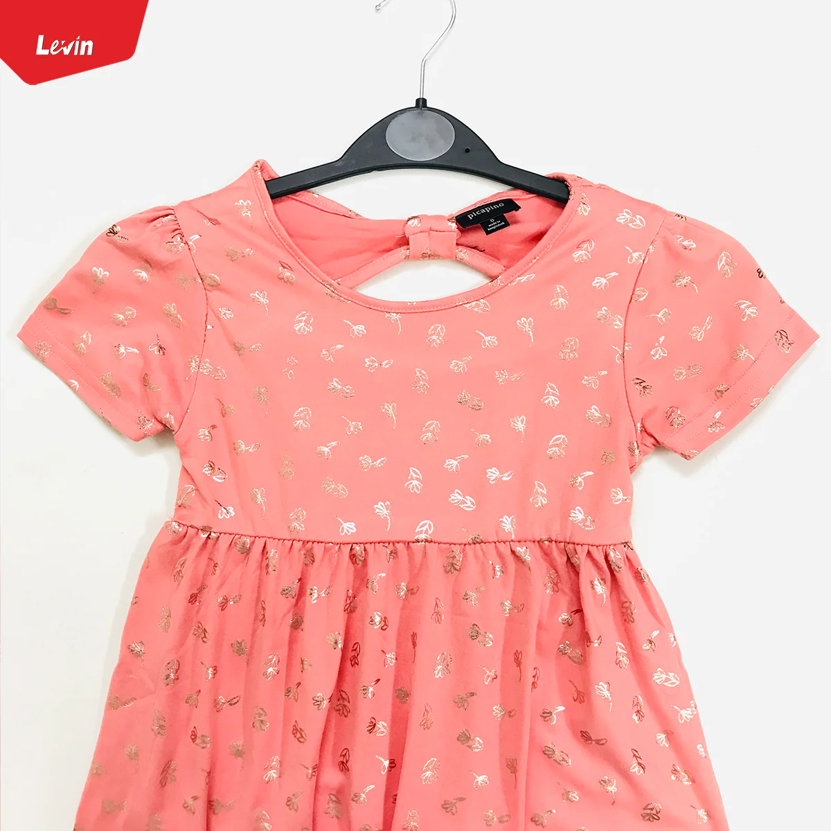 Girls Comfortable Printed Casual Short Sleeve Frock - Image 11