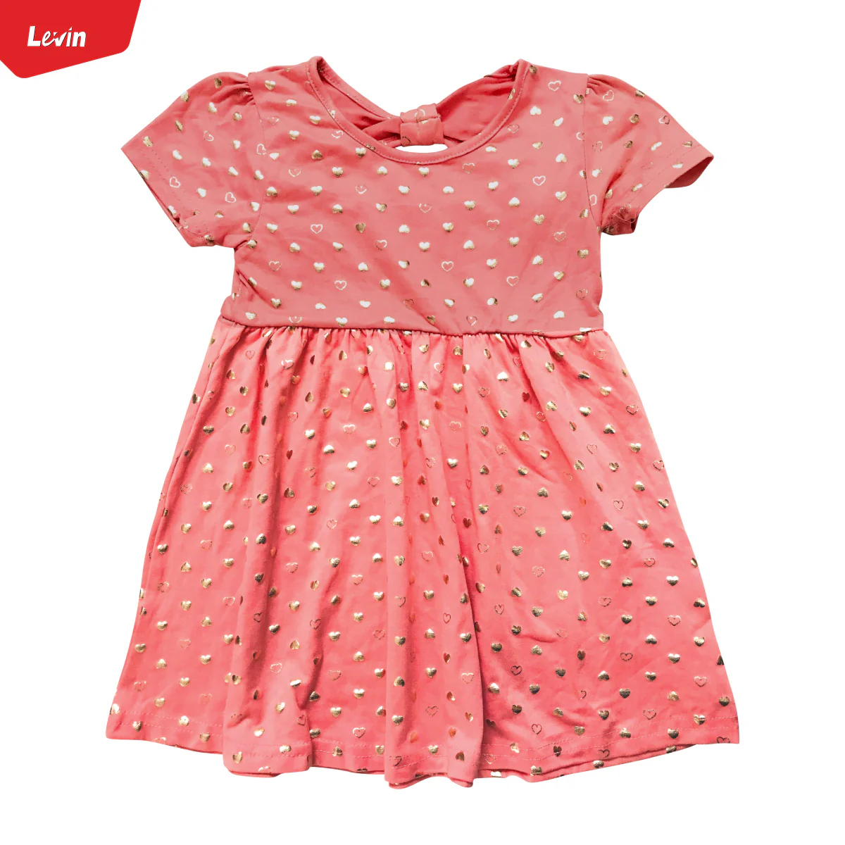 Girls Comfortable Printed Casual Short Sleeve Frock - Image 16