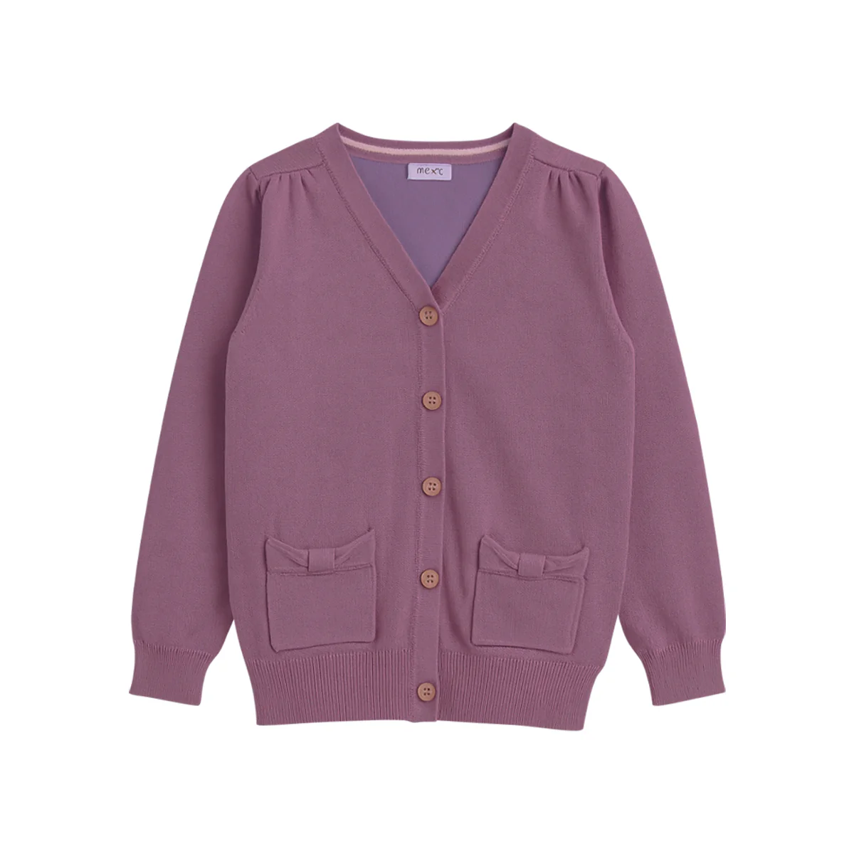 Girls Cotton Knitted Cardigan Sweater With Pocket - Image 10