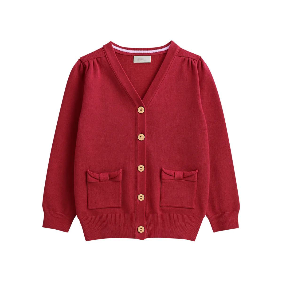 Girls Cotton Knitted Cardigan Sweater With Pocket - Image 14