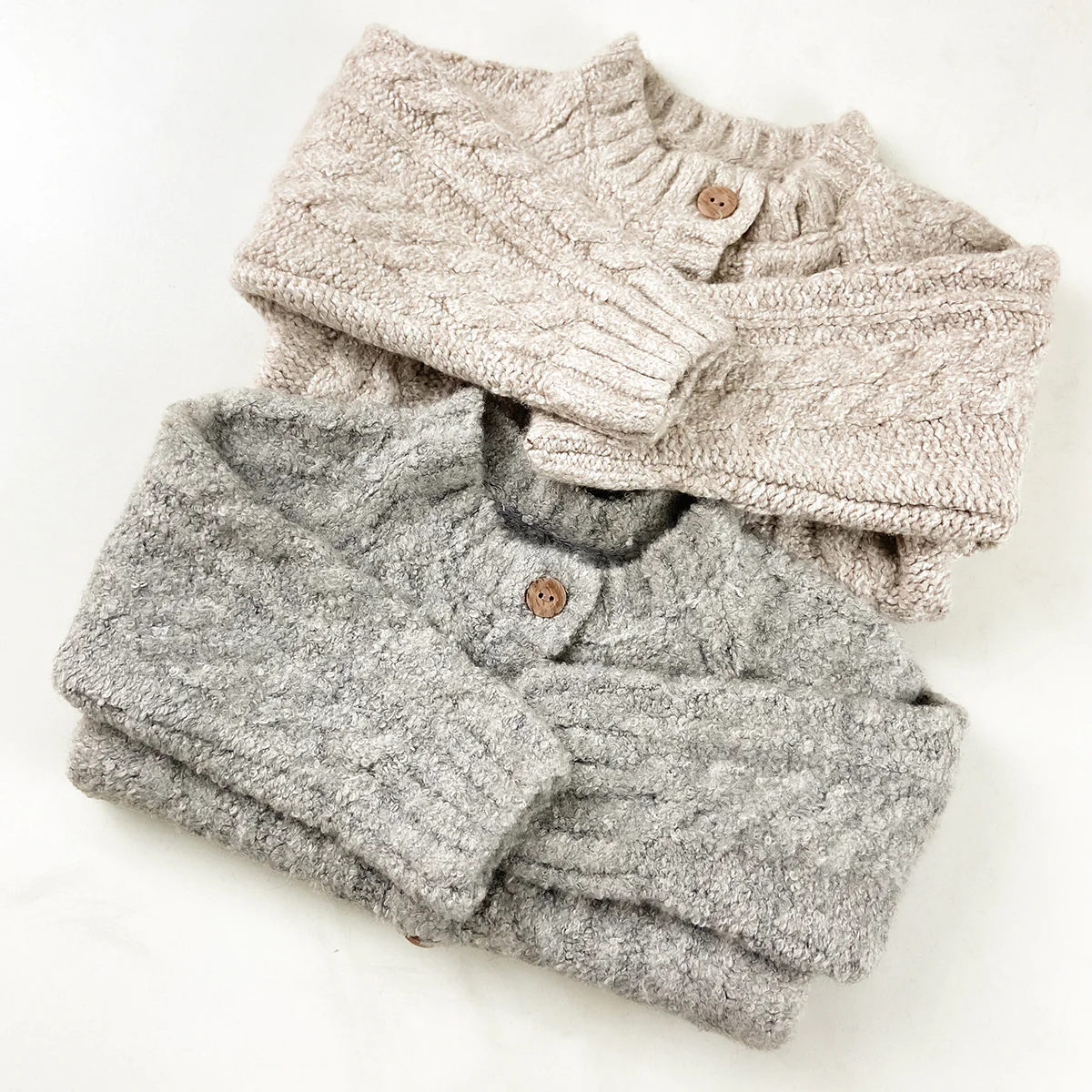 Girls Cotton Knitted Cardigan Sweater - Image 2