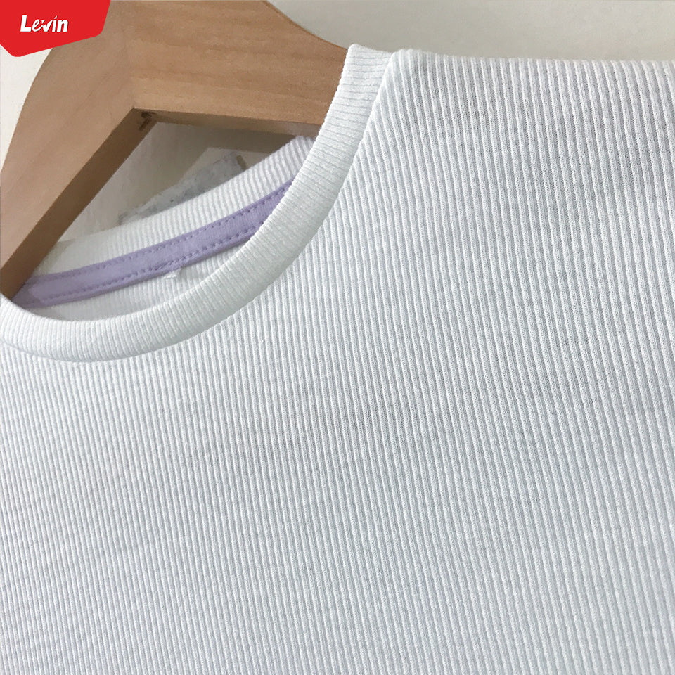 Girls Cotton Ribbed Round Neck Long Sleeve Solid T-Shirts - Image 11