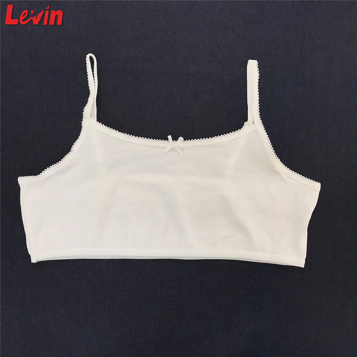 Girls Cotton White Bra with Spaghetti Straps 3 Pcs Combo - Image 5