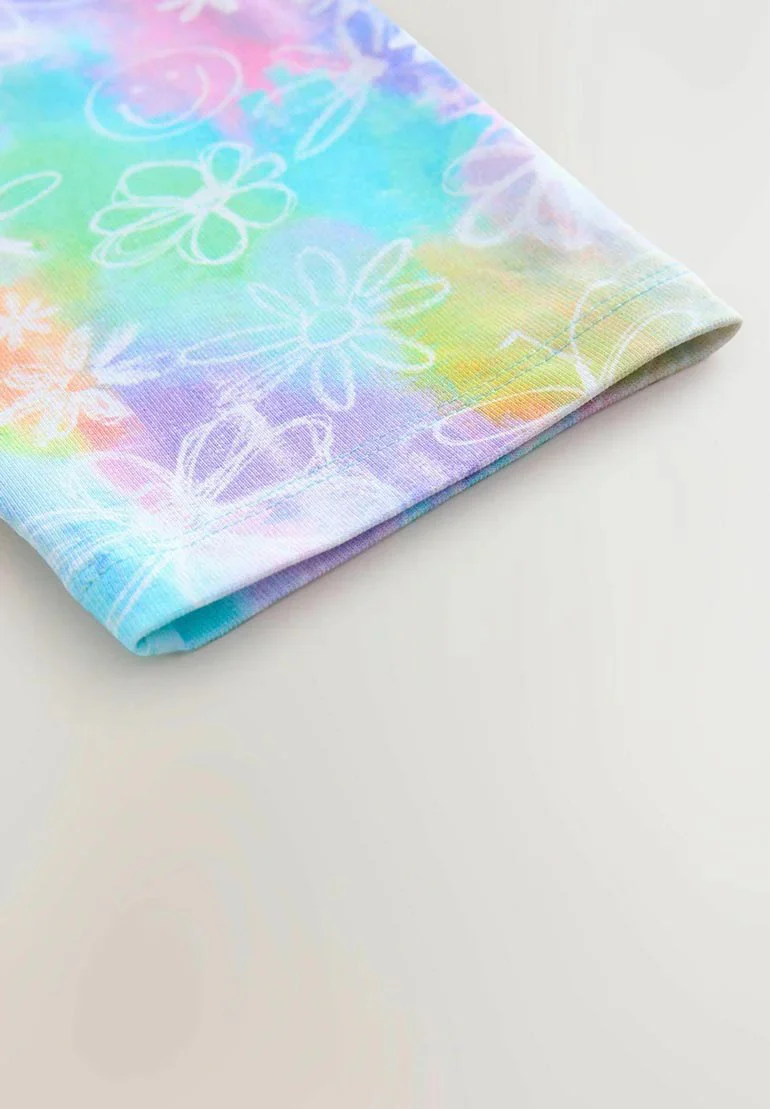Girls Cropped Premium Cotton Printed Leggings - Image 11