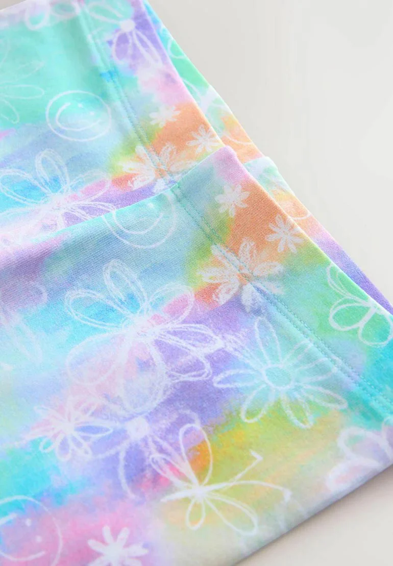 Girls Cropped Premium Cotton Printed Leggings - Image 12