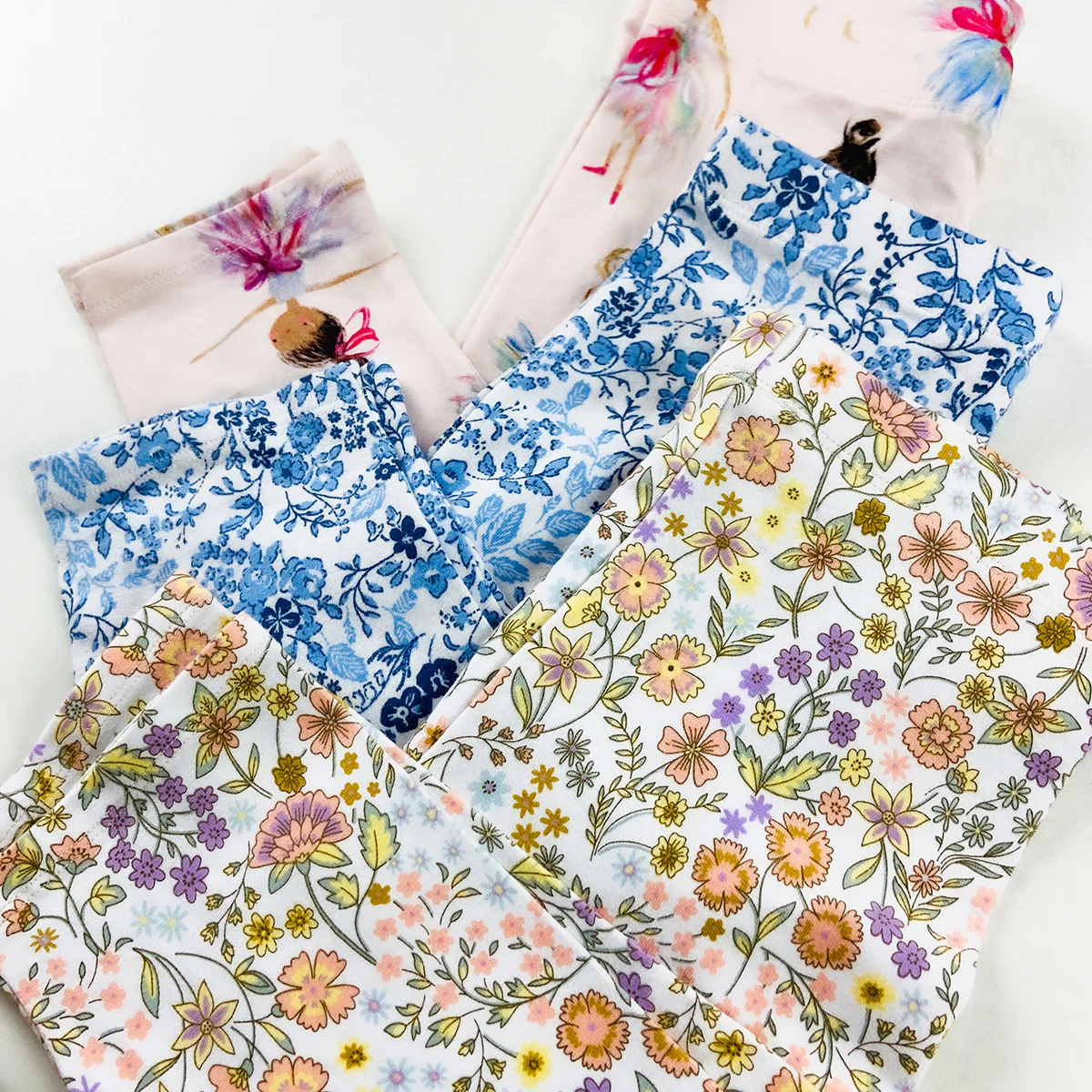 Girls Cropped Premium Cotton Printed Leggings - Image 15