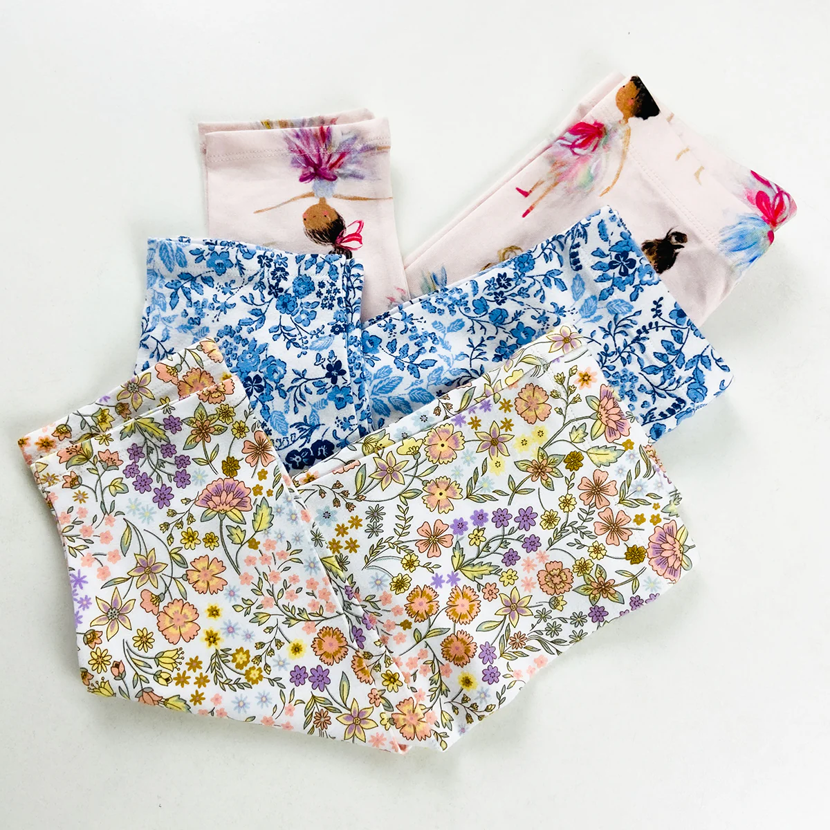 Girls Cropped Premium Cotton Printed Leggings - Image 6