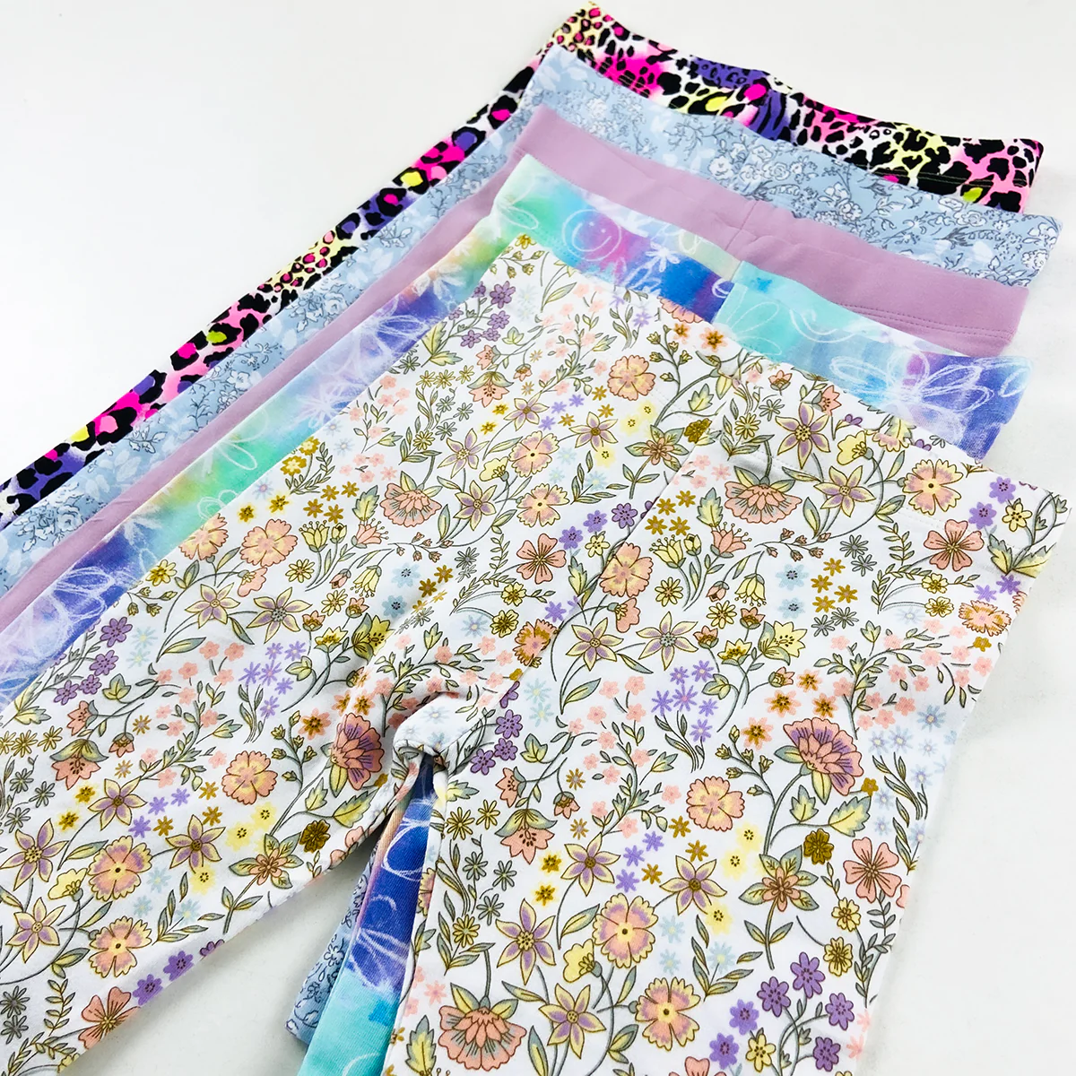 Girls Cropped Premium Cotton Printed Leggings - Image 8