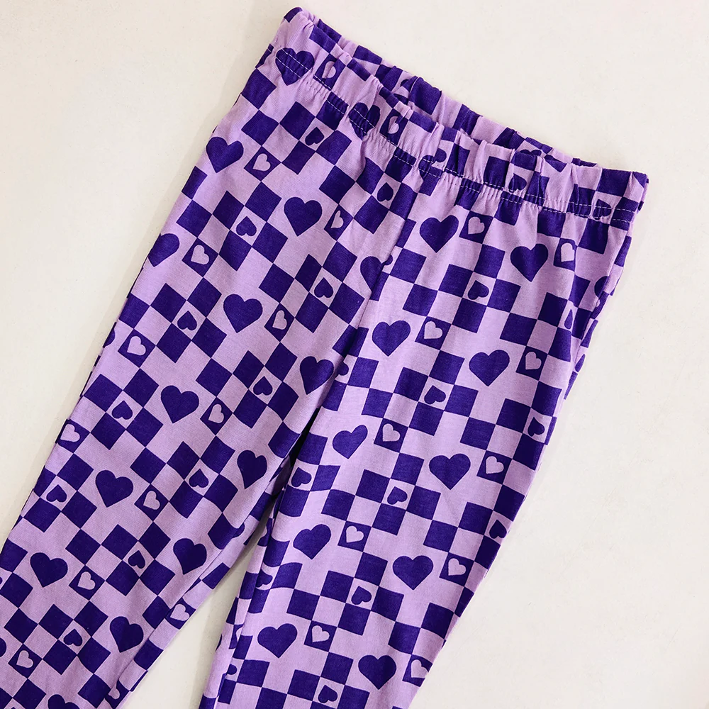 Girls Elasticated Printed Cotton Pajama With Ankle Cuff - Image 13