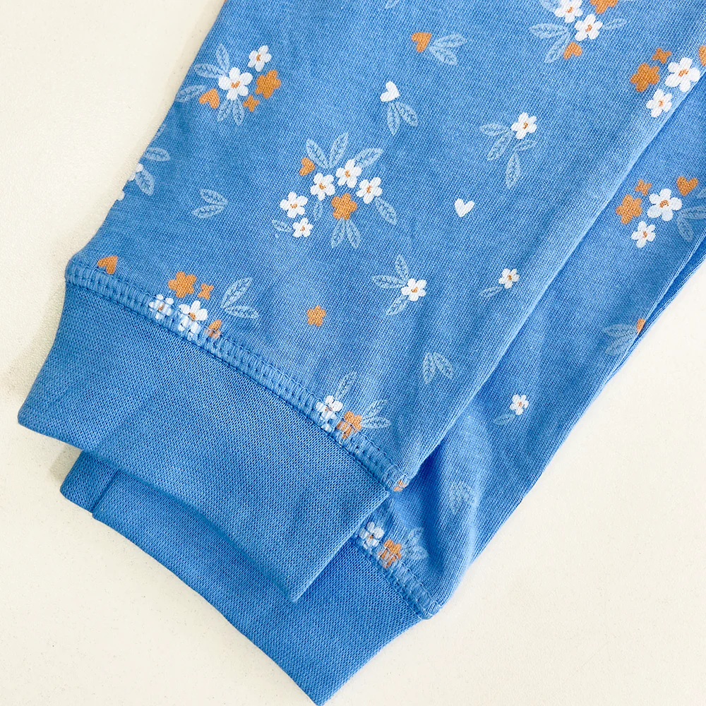 Girls Elasticated Printed Cotton Pajama With Ankle Cuff - Image 18