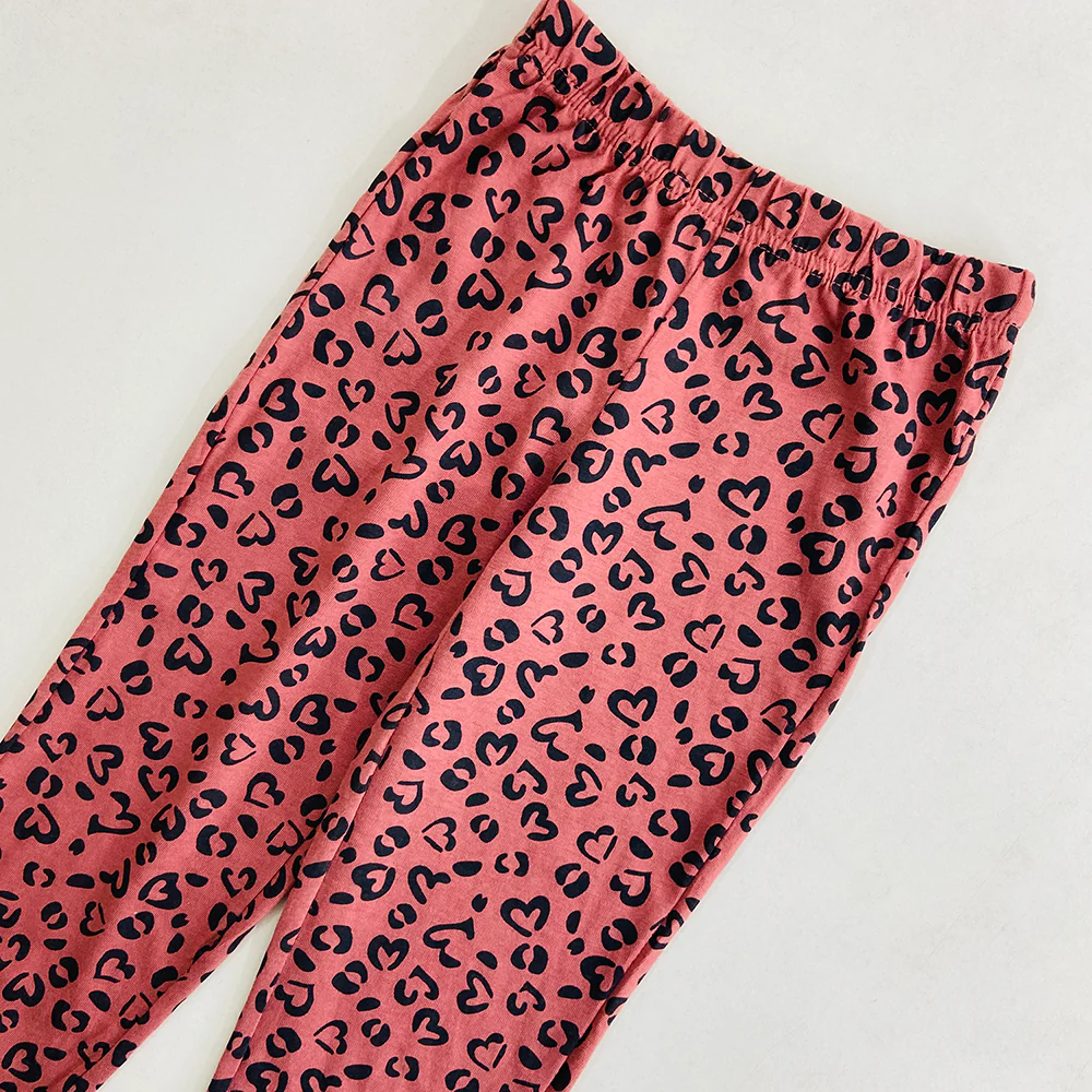 Girls Elasticated Printed Cotton Pajama With Ankle Cuff - Image 19