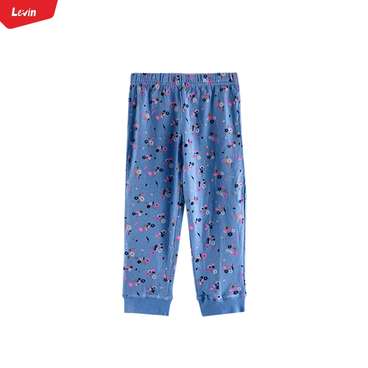 Girls Elasticated Printed Cotton Pajama With Ankle Cuff - Image 8