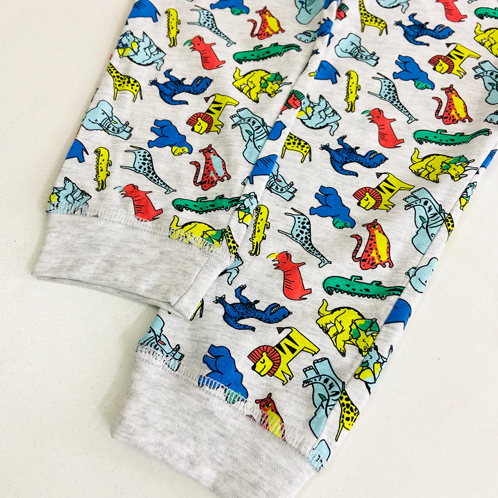 Girls Elasticated Printed Cotton Pajama With Ankle Cuff - Image 13