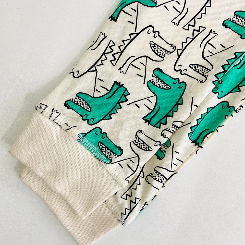 Girls Elasticated Printed Cotton Pajama With Ankle Cuff - Image 16