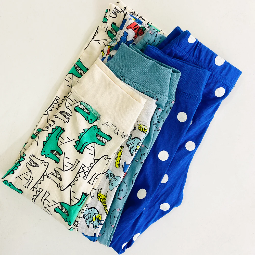 Girls Elasticated Printed Cotton Pajama With Ankle Cuff - Image 3