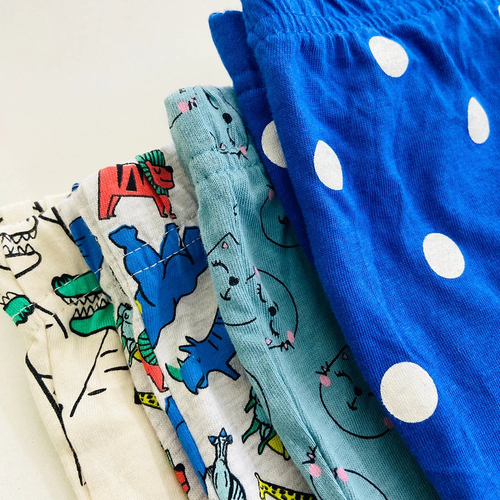 Girls Elasticated Printed Cotton Pajama With Ankle Cuff - Image 5
