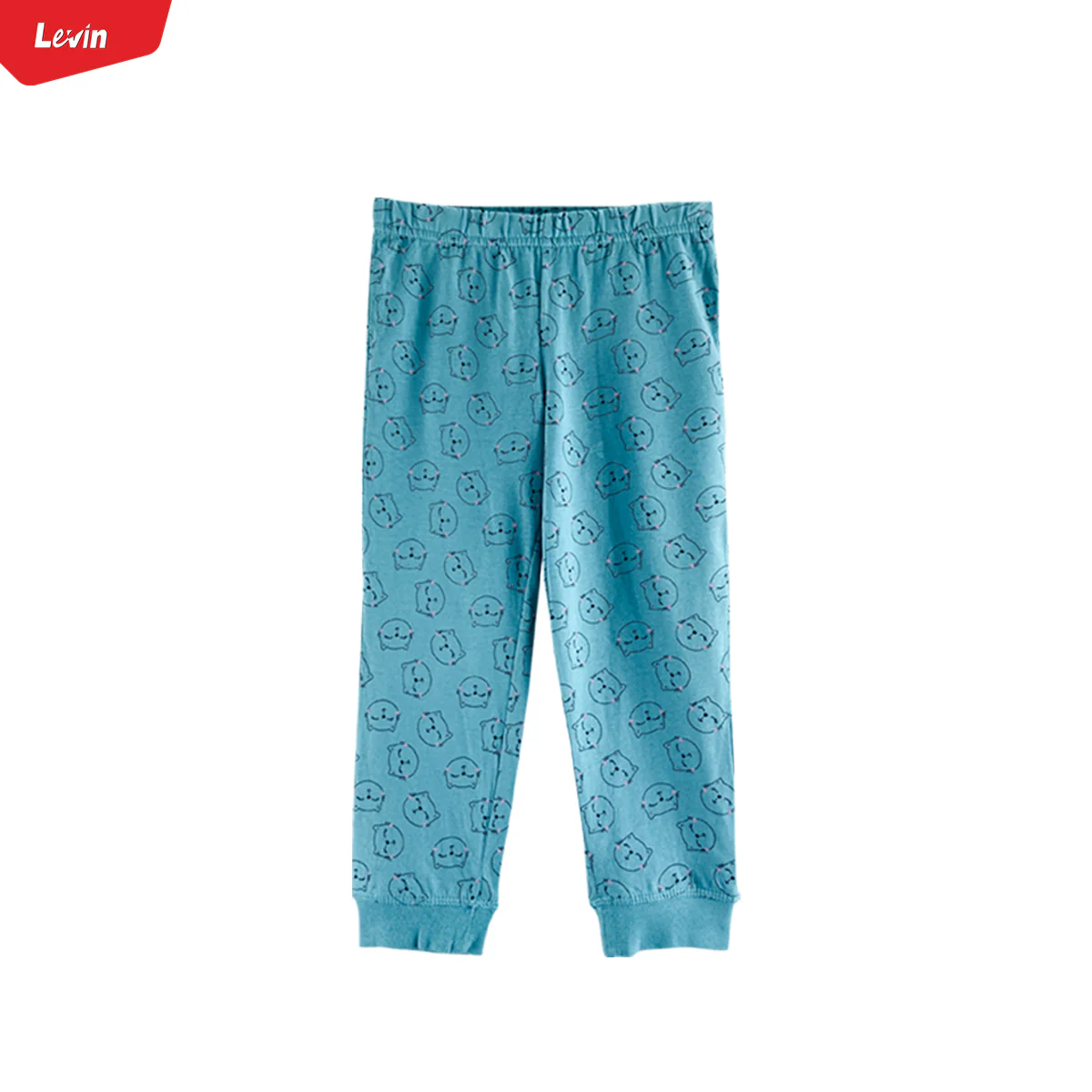 Girls Elasticated Printed Cotton Pajama With Ankle Cuff - Image 8