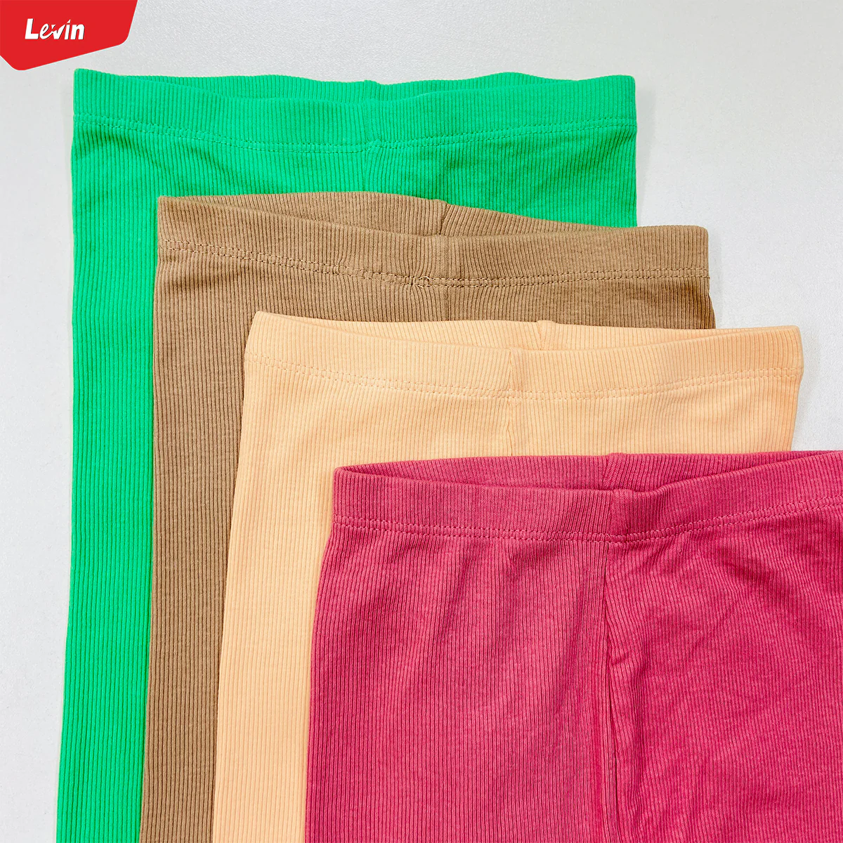 Pack of 3 Girls Full-Length Ribbed Cotton Leggings - Image 13