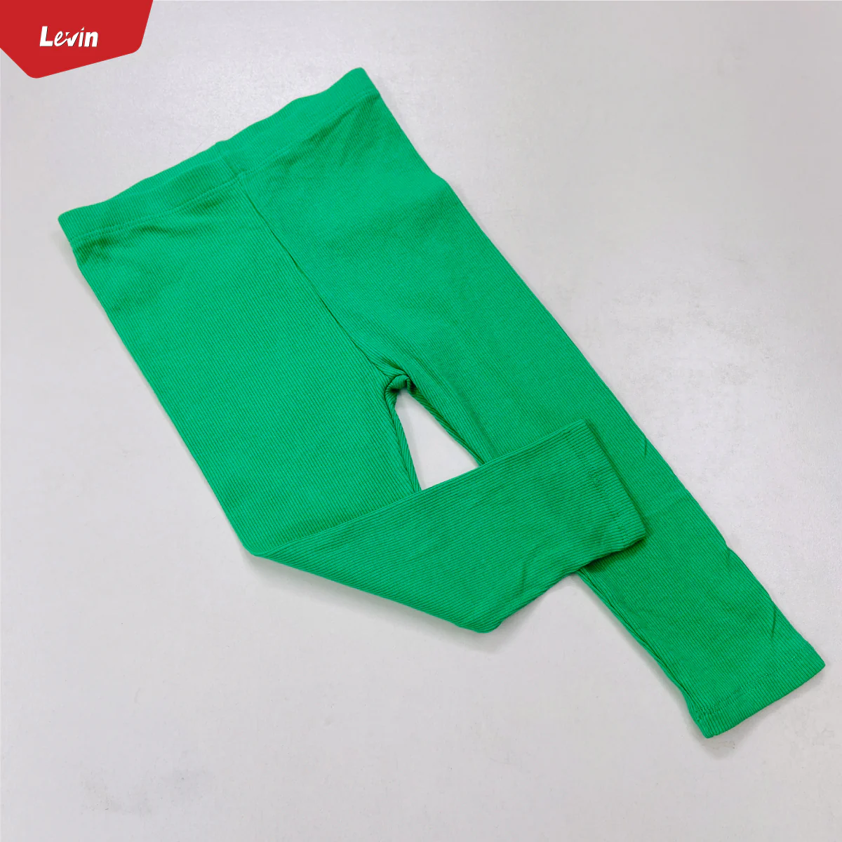 Pack of 3 Girls Full-Length Ribbed Cotton Leggings - Image 4