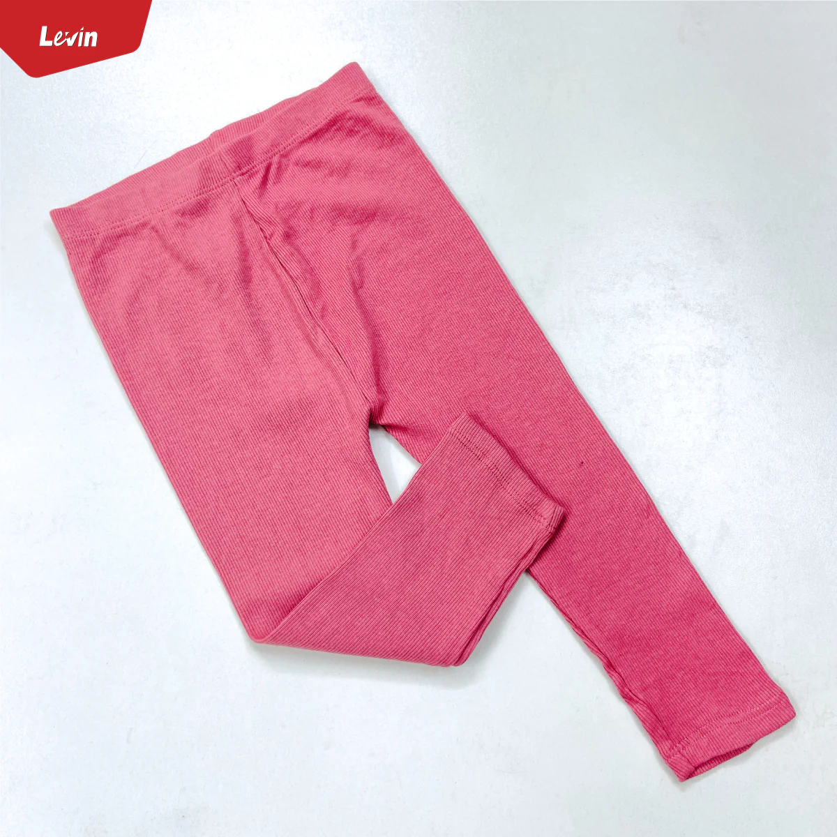 Pack of 3 Girls Full-Length Ribbed Cotton Leggings - Image 6