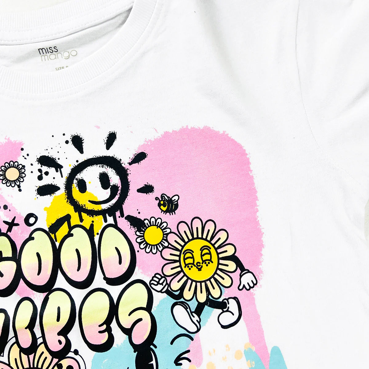 Girls Fun Printed Soft Cotton Short Sleeve Crew Neck T-Shirt (8-16 Years) - Image 2