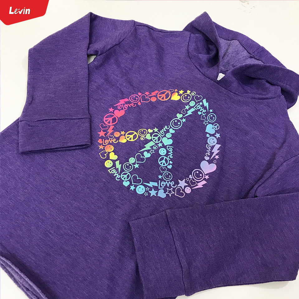 Girls Hoodie and Trouser Pants 2 Piece Graphic Hooded Tracksuit Set - Image 7