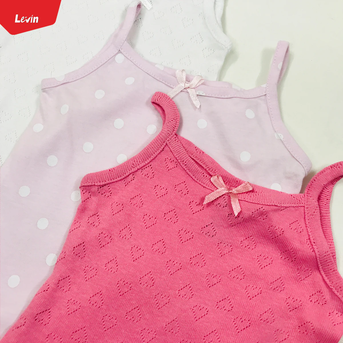 Girls  Organic Cotton Sleeveless Camisole Rompers. - Image 12