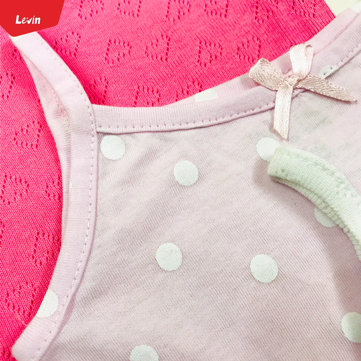 Girls  Organic Cotton Sleeveless Camisole Rompers. - Image 4