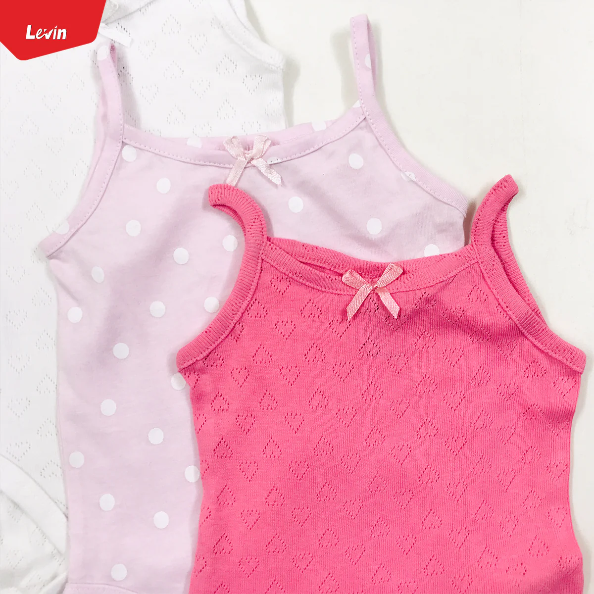 Girls  Organic Cotton Sleeveless Camisole Rompers. - Image 5