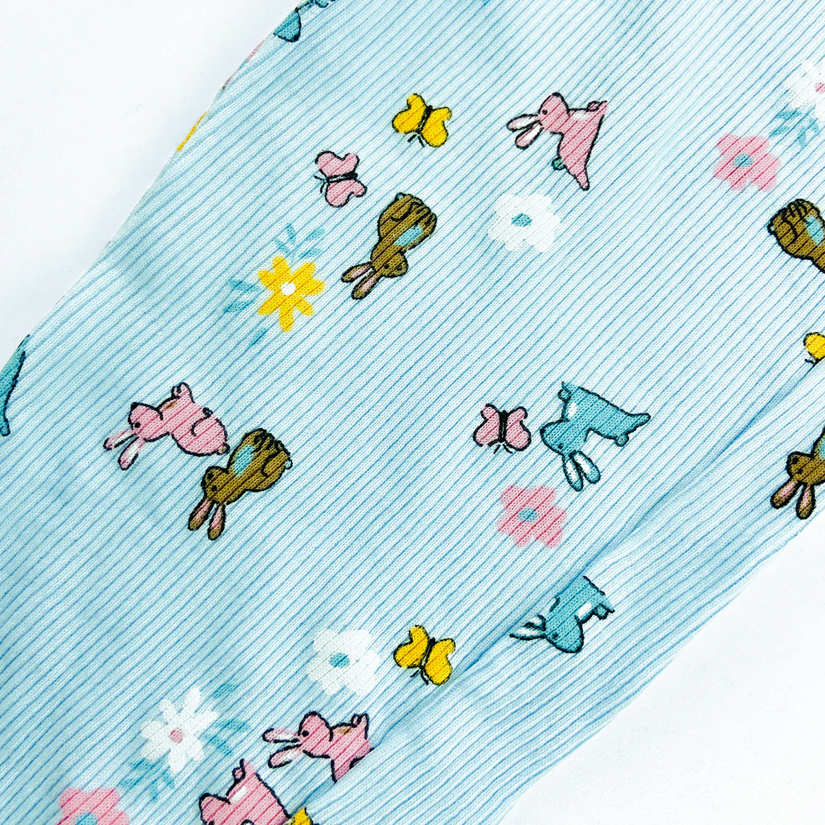 Girls Playful Printed Cotton Ribbed Leggings - Image 7
