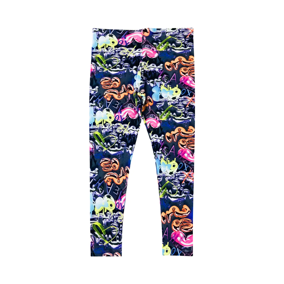 Girls Premium Cotton Jersey Printed Leggings - Image 23