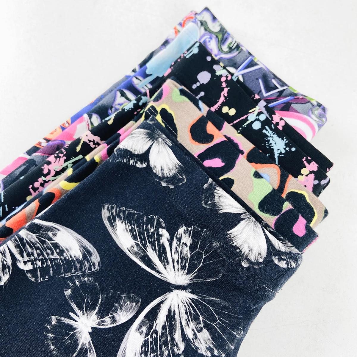 Girls Premium Cotton Jersey Printed Leggings - Image 6